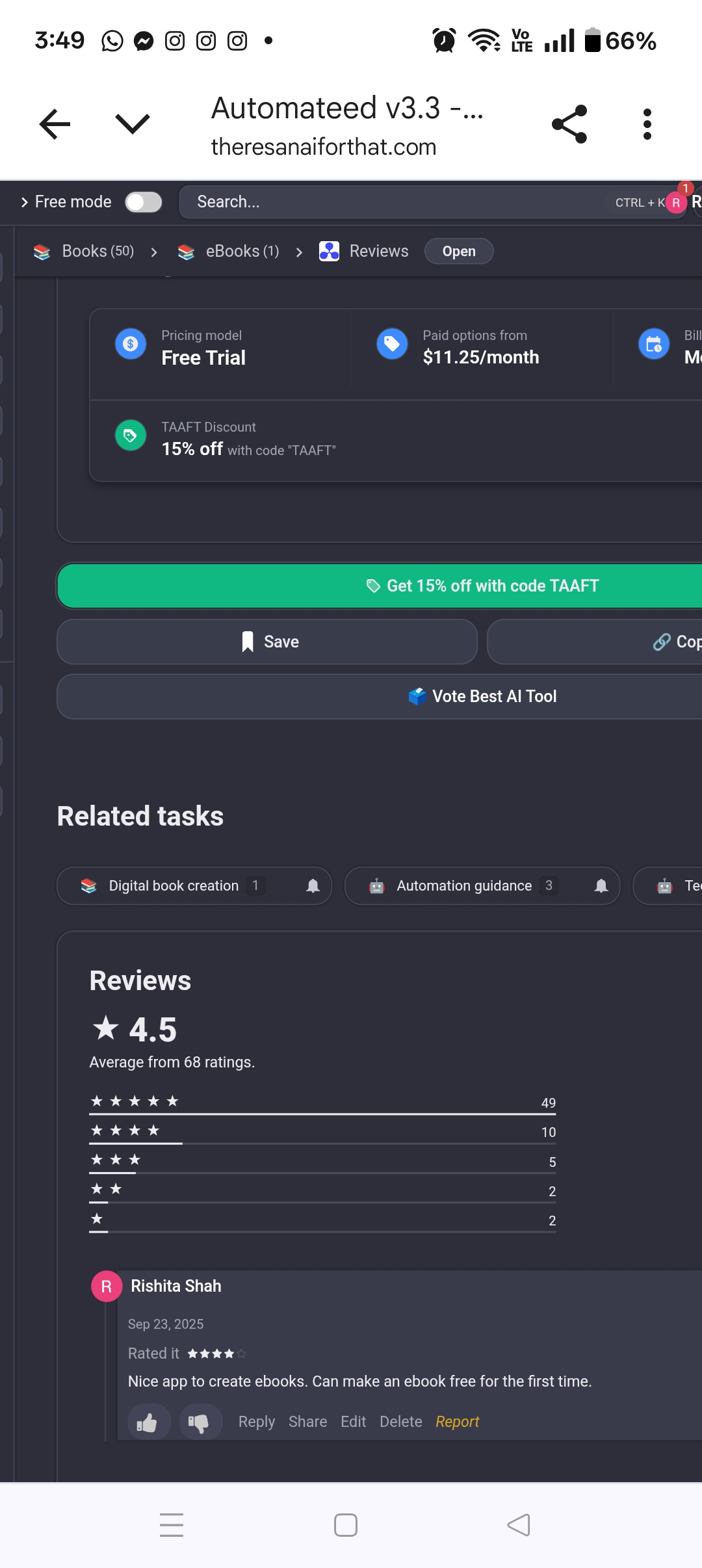 Approved TAAFT review screenshot 35