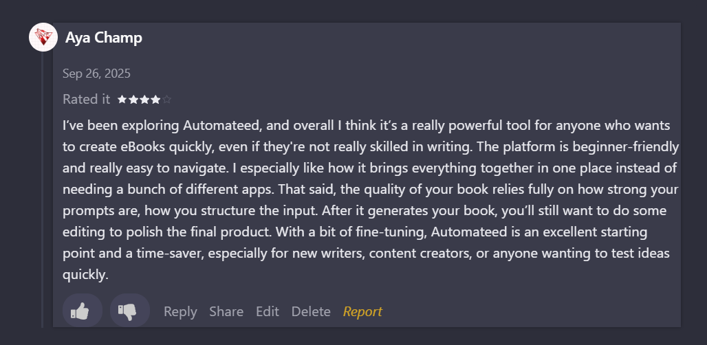 Approved TAAFT review screenshot 34