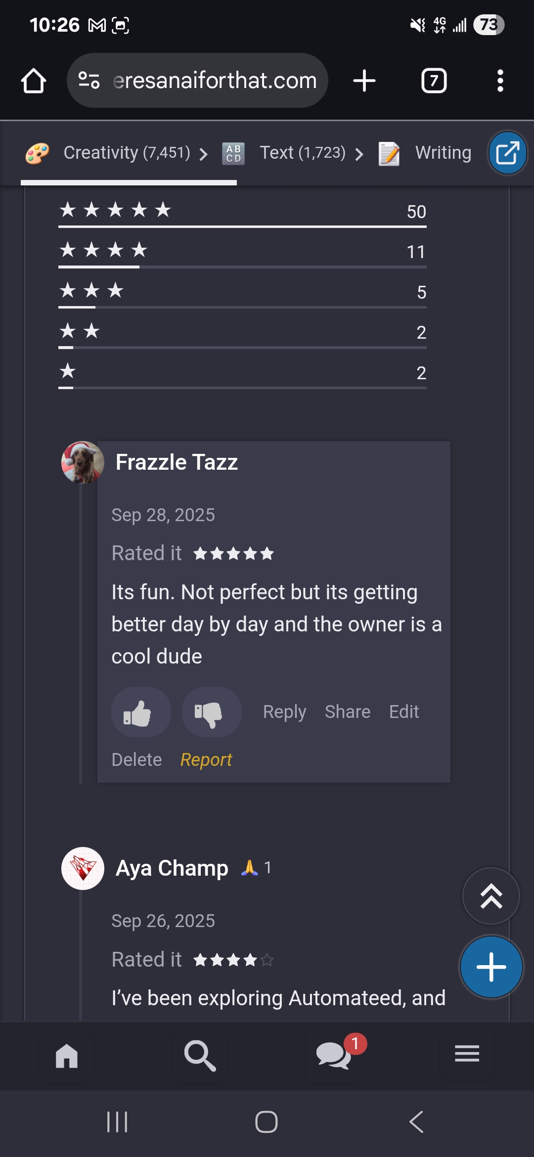 Approved TAAFT review screenshot 33