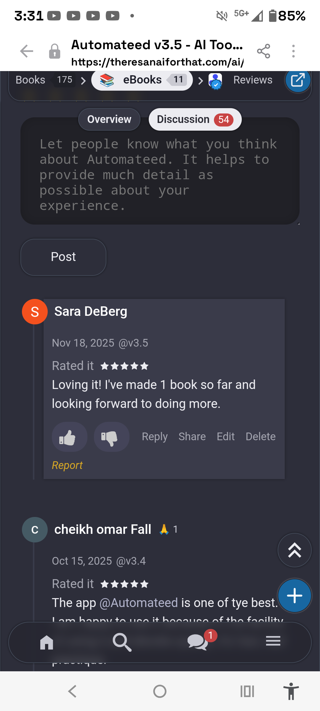 Approved TAAFT review screenshot 28