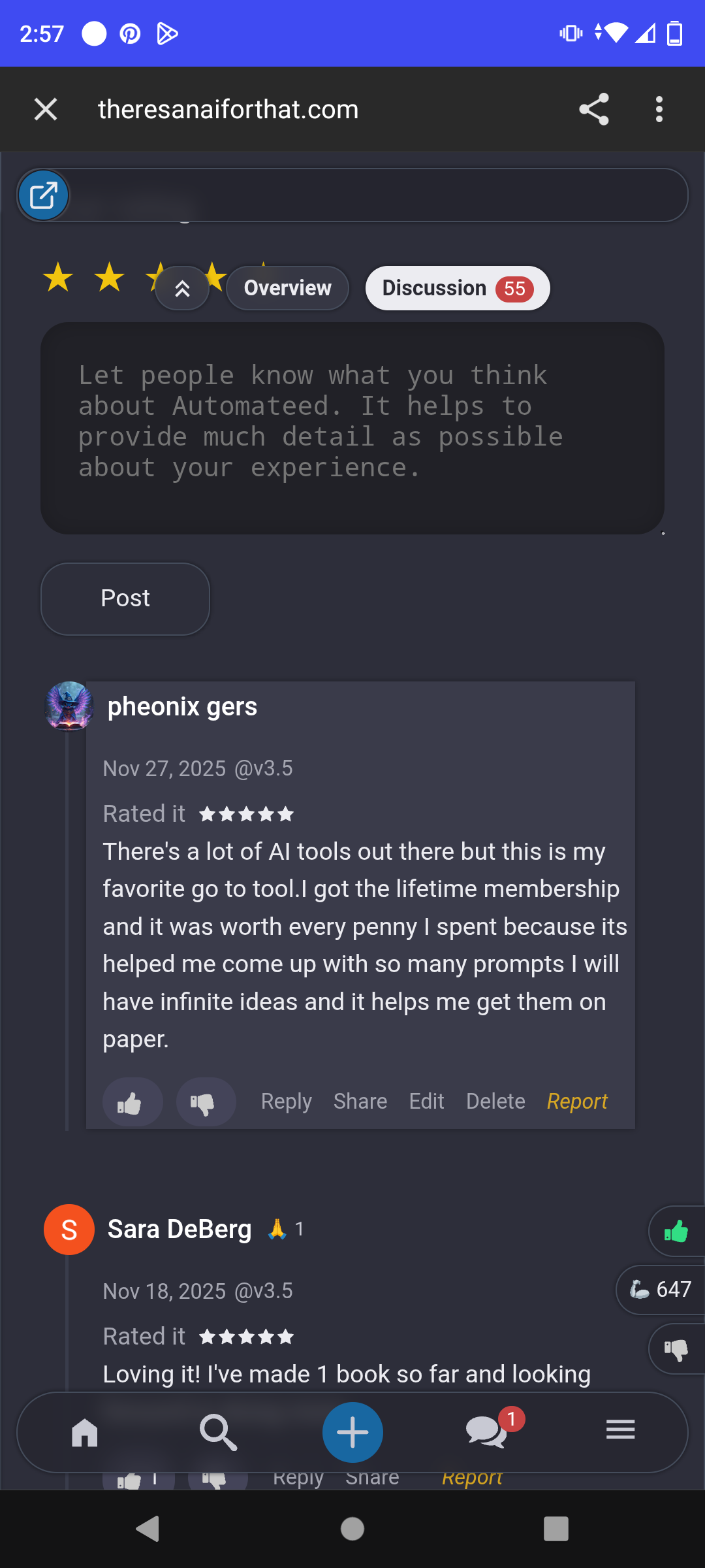 Approved TAAFT review screenshot 27