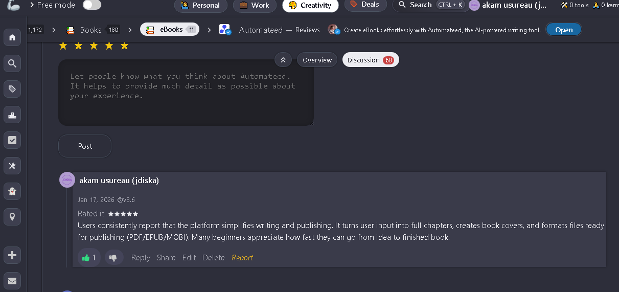 Approved TAAFT review screenshot 17