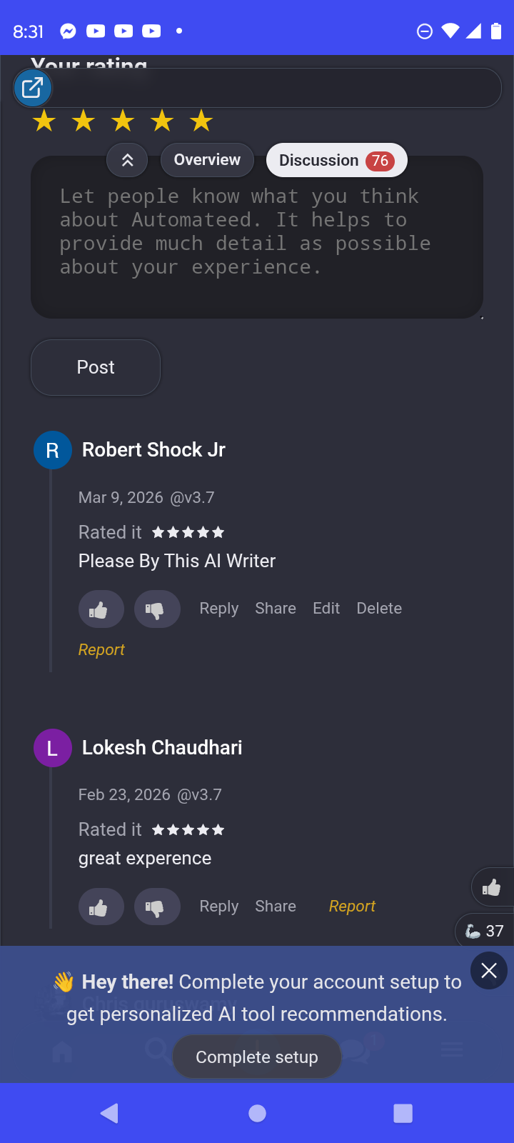 Approved TAAFT review screenshot 8