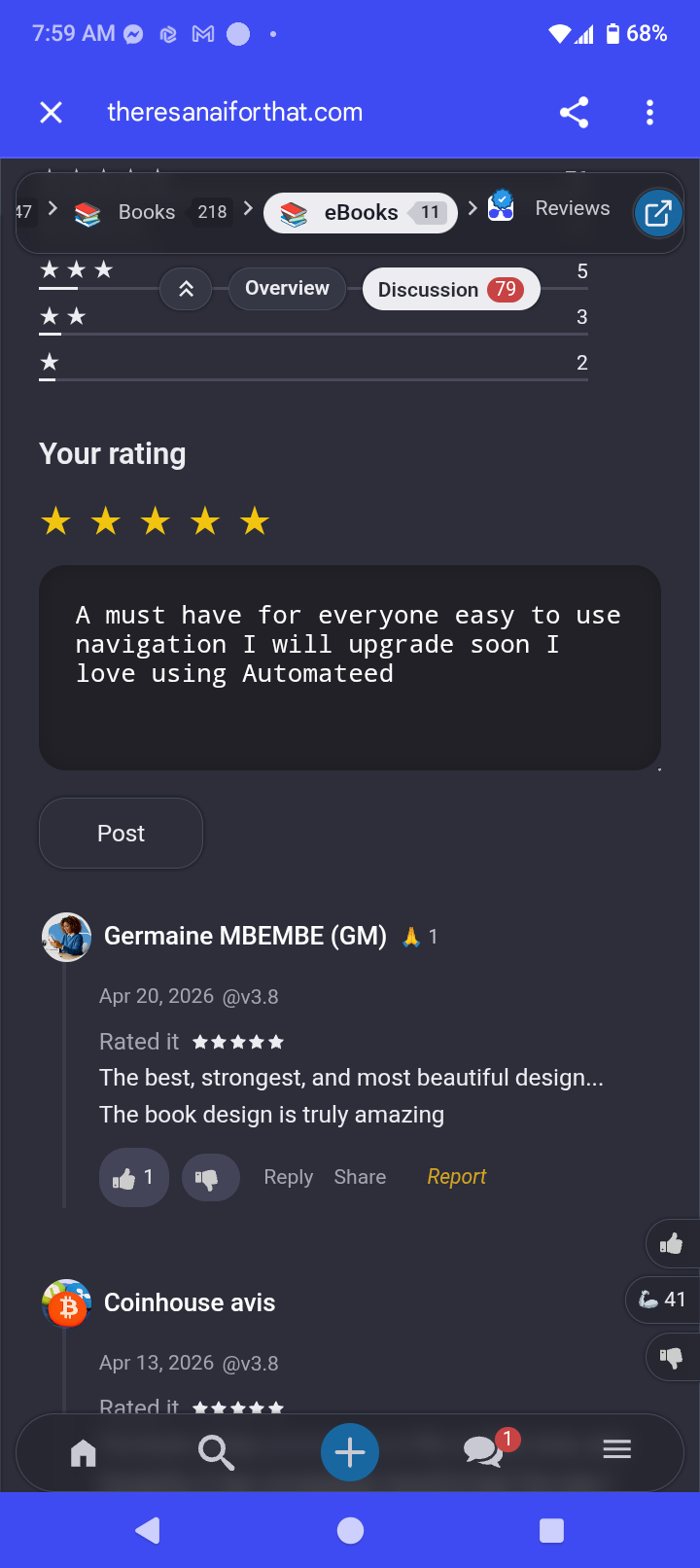 Approved TAAFT review screenshot 4
